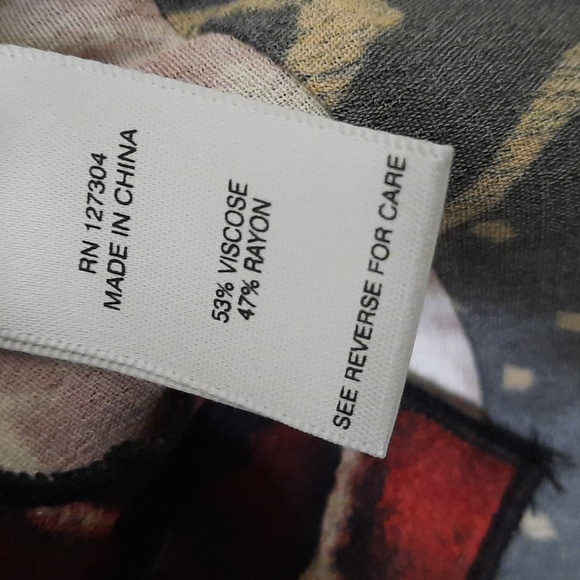 NWT JOHN MARK PARIS MULTICOLOR/MULTI-PATTERN TUNIC SZ S - Picture 12 of 16
